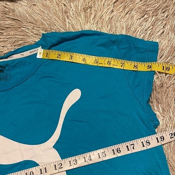 PUMA Blue Short Sleeve‎ Tee Shirt sz Small - Picture 5 of 9